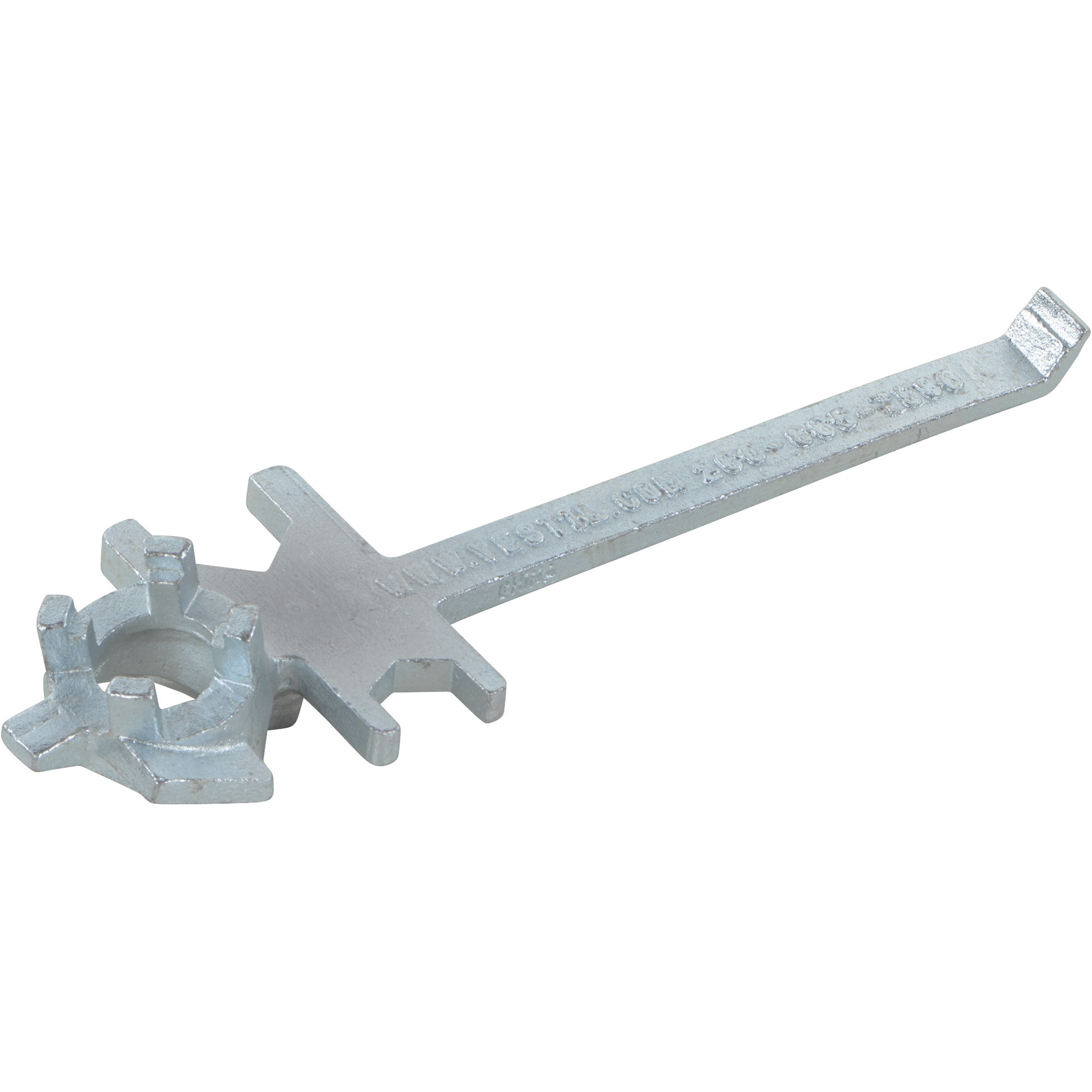 Vestil Drum Bung Nut Wrench - 12in. Length, Zinc Cast Steel, Single Ended, Model# BNW-IX-W